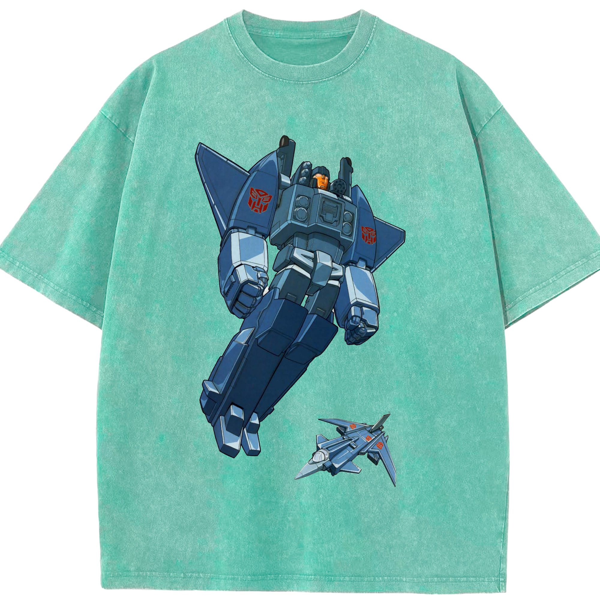 （画像用）  綿100% ヴィンテージ風 半袖Tシャツ（フロントプリント）